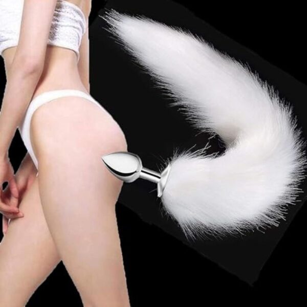 Metal Butt Plug With Fairy PINK Tail Sex Toy in Pakistan