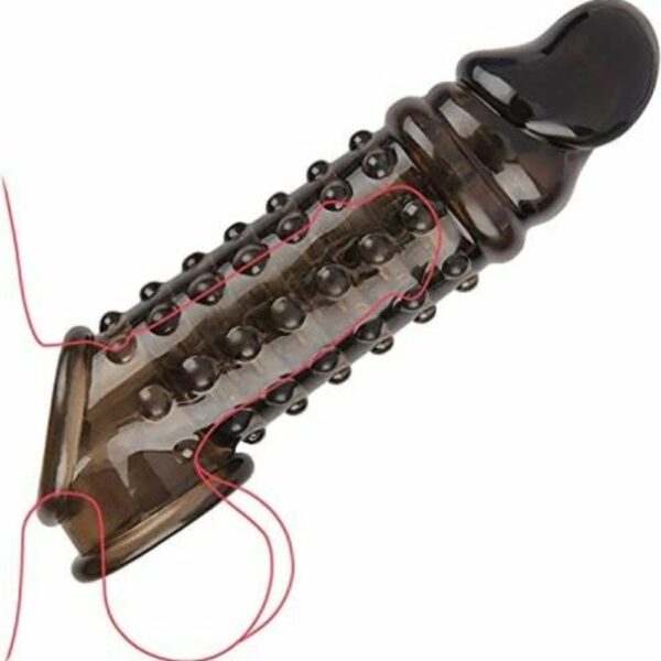Black Dotted Sleeve Condom In Pakistan