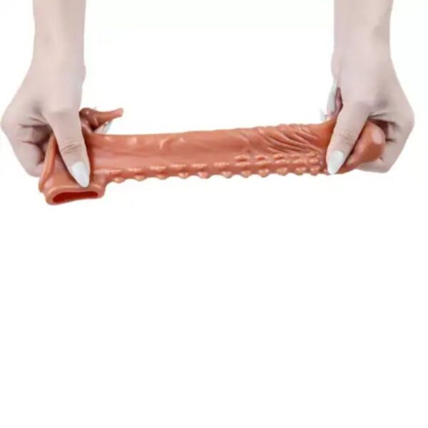 Male Reusable Condom Longer Penis Extender