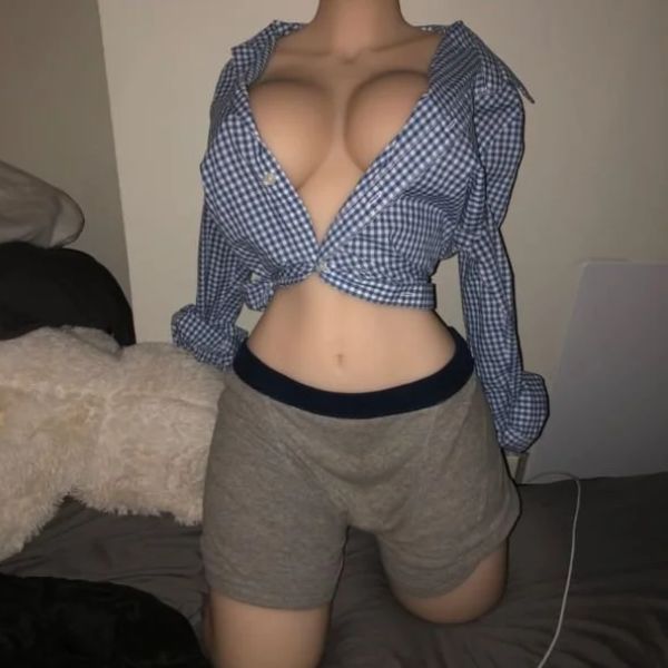 Male Masturbator Realistic Skin Sex Half Doll