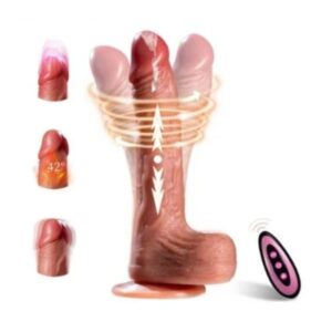 6in1 Penis Thrusting Dildo Vibrator with Suction Cup