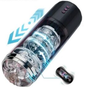 Automatic Male Masturbator Sex Toy Penis Stroker with 10 Vibrating